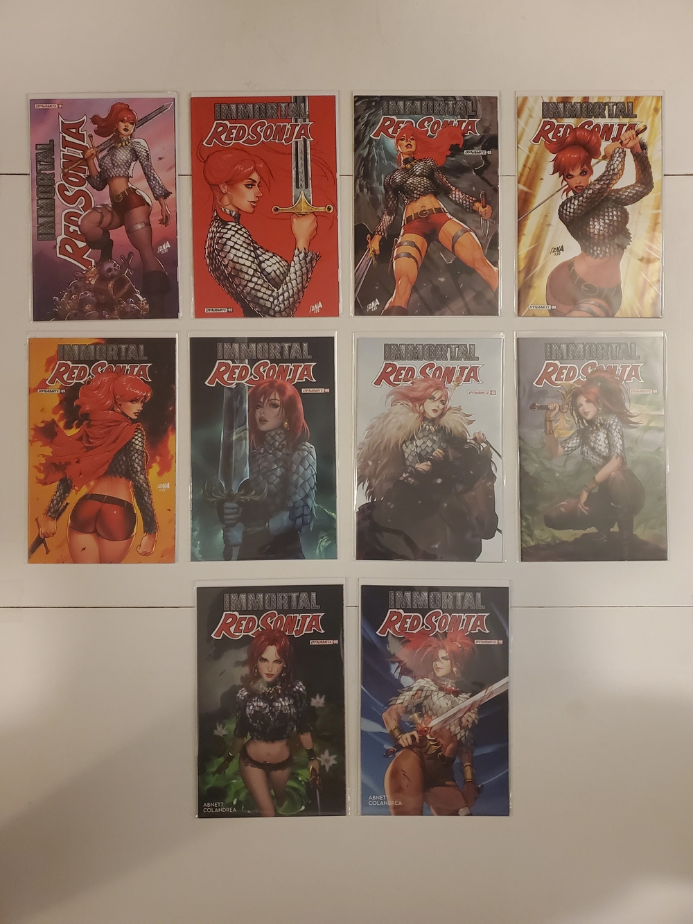 IMMORTAL RED SONJA #1-10 * Dynamite Comics Lot * 2022 Cover A NM Bagged Boarded